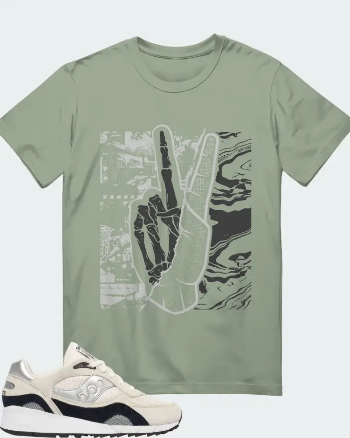 Saucony Shadow 6000 Sneaker Matching Sage T-Shirt - Peace of mind