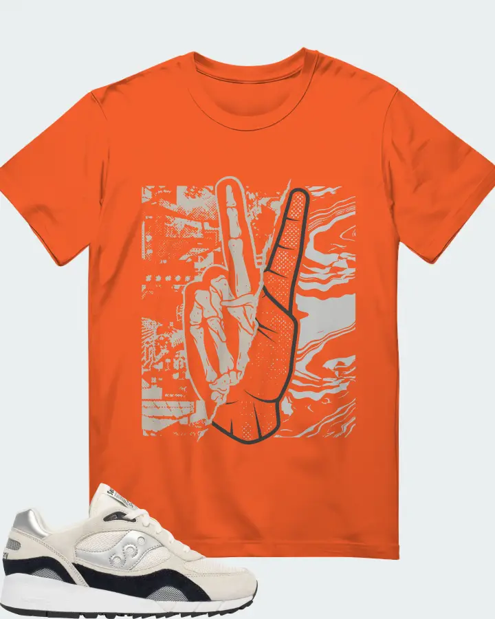 Saucony Shadow 6000 Sneaker Matching Orange T-Shirt - Peace of mind