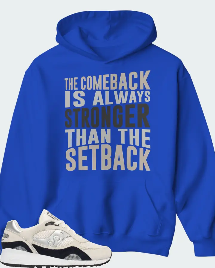 Saucony Shadow 6000 Sneaker Matching Royal Blue Hoodie - The Comeback