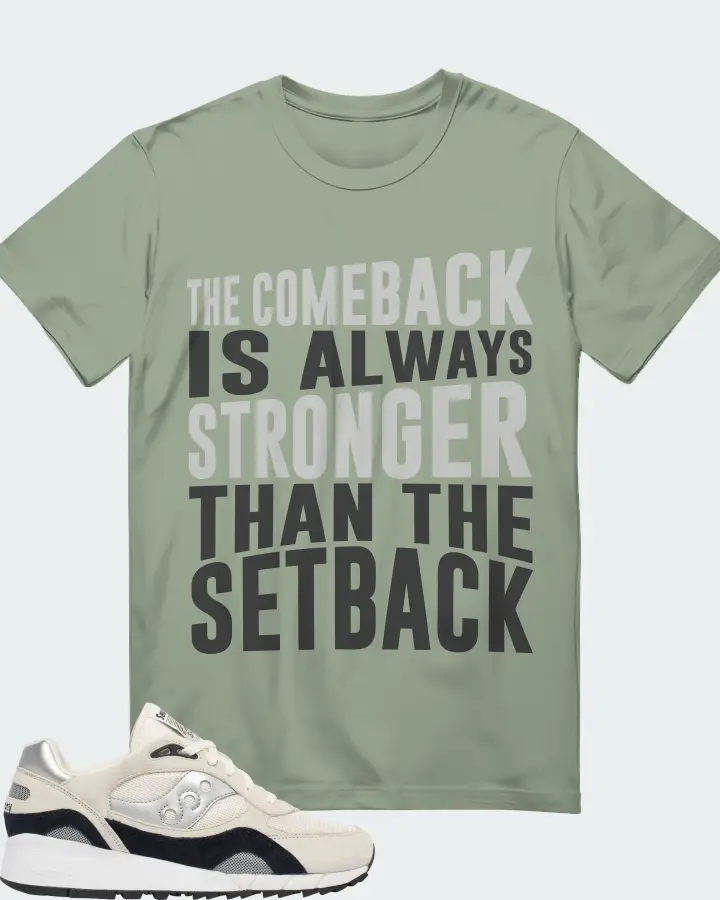 Saucony Shadow 6000 Sneaker Matching Sage T-Shirt - The Comeback