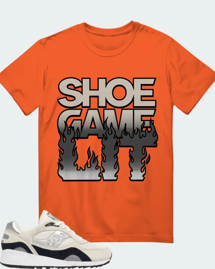 Saucony Shadow 6000 Sneaker Matching Orange T-Shirt - Shoe Game Lit Refreshed