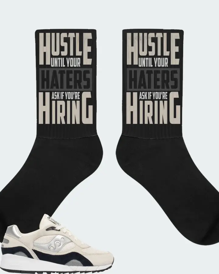 Saucony Shadow 6000 Sneaker Matching Black Socks - HUSTLE UNTIL YOUR HATERS