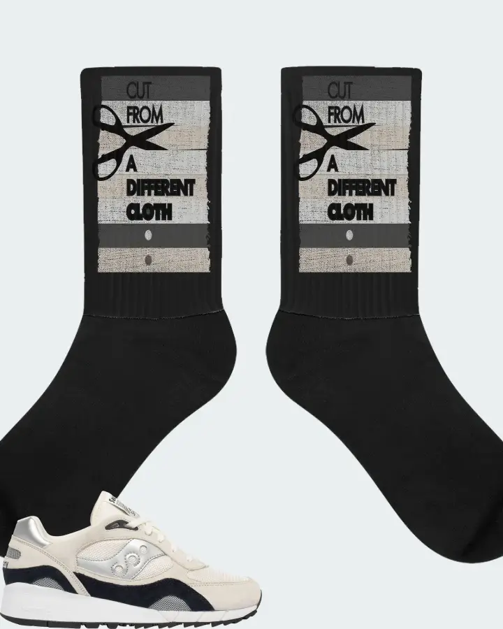 Saucony Shadow 6000 Sneaker Matching Black Socks - Cut From a Different Cloth