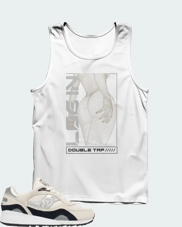 Saucony Shadow 6000 Sneaker Matching White Tank Top (LOGIN) - View 1