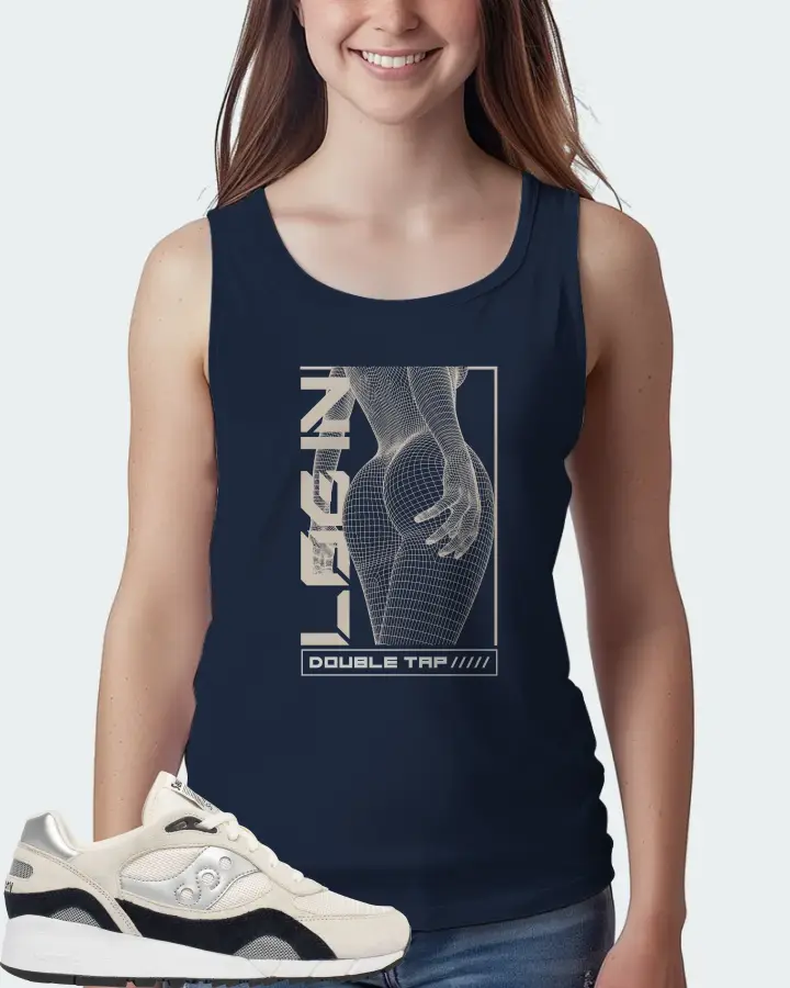 Saucony Shadow 6000 Sneaker Matching Navy Tank Top (LOGIN) - View 5