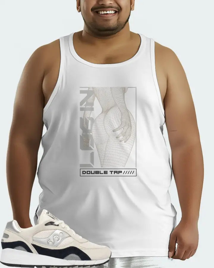 Saucony Shadow 6000 Sneaker Matching White Tank Top (LOGIN) - View 6