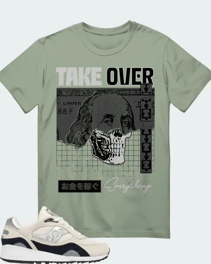 Saucony Shadow 6000 Sneaker Matching Sage T-Shirt - Take Over