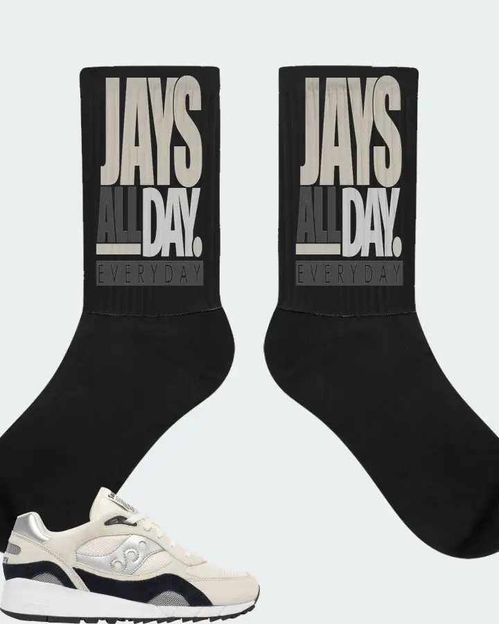 Saucony Shadow 6000 Sneaker Matching Black Socks - Jays All Day