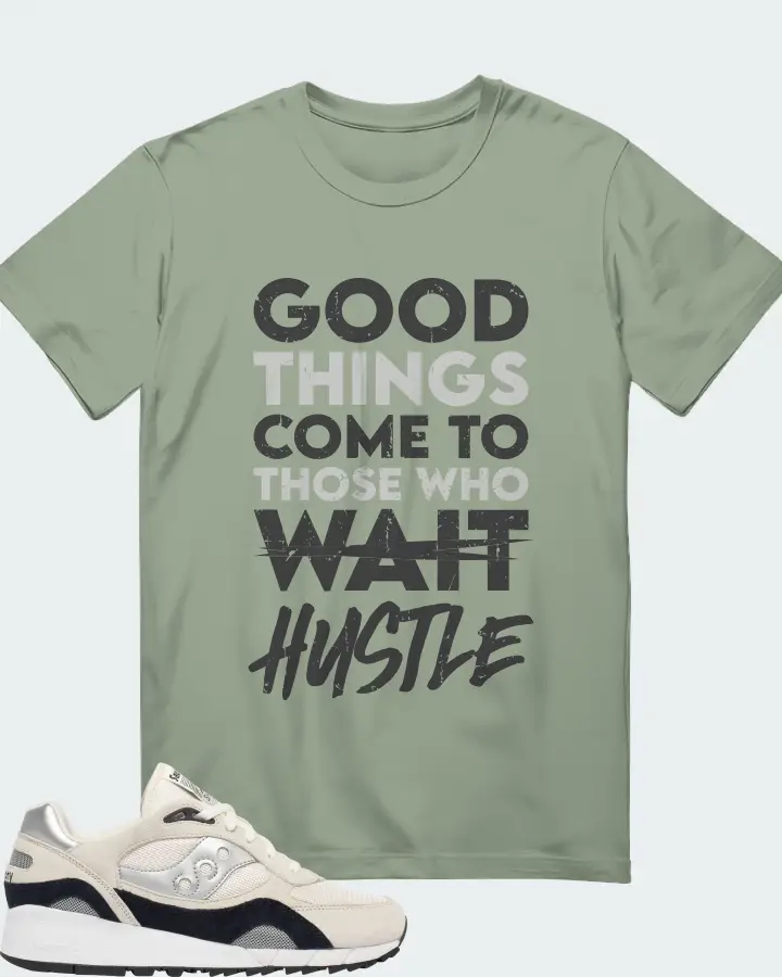 Saucony Shadow 6000 Sneaker Matching Sage T-Shirt - Good Things Come