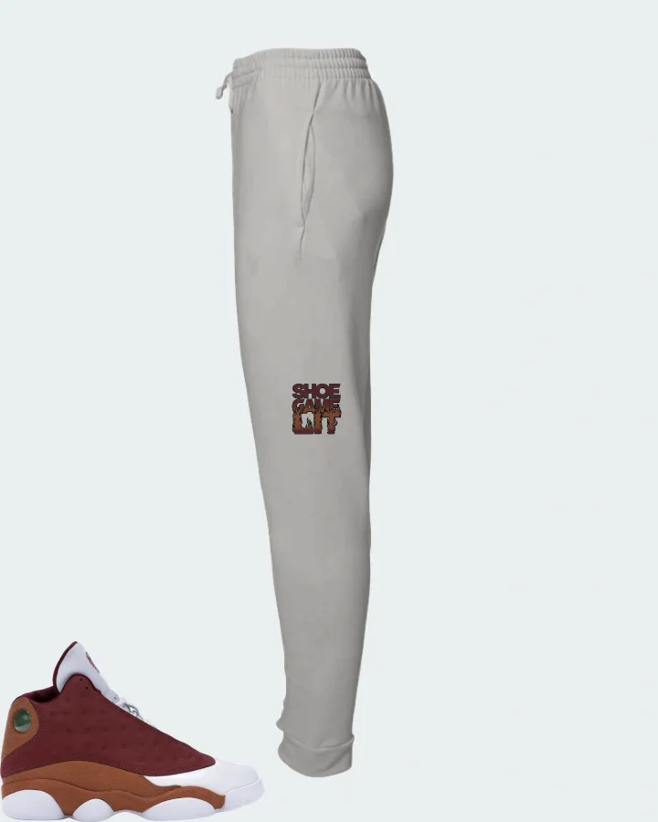Jordan 13 Retro Sneaker Matching Grey Joggers - Shoe Game Lit Refreshed