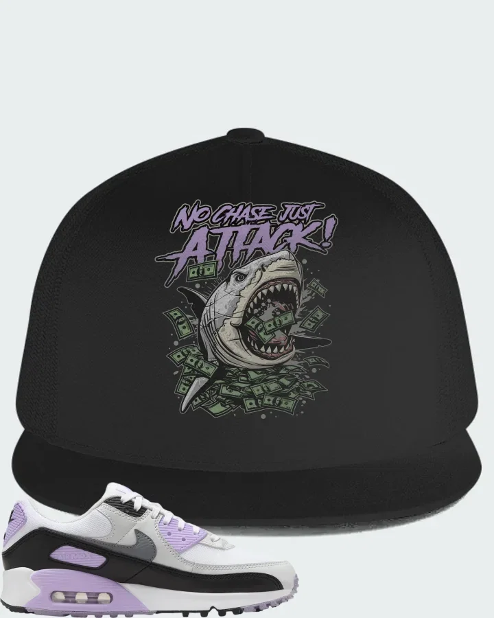 Nike Air Max 90 White Lilac Cool Grey Matching Hat