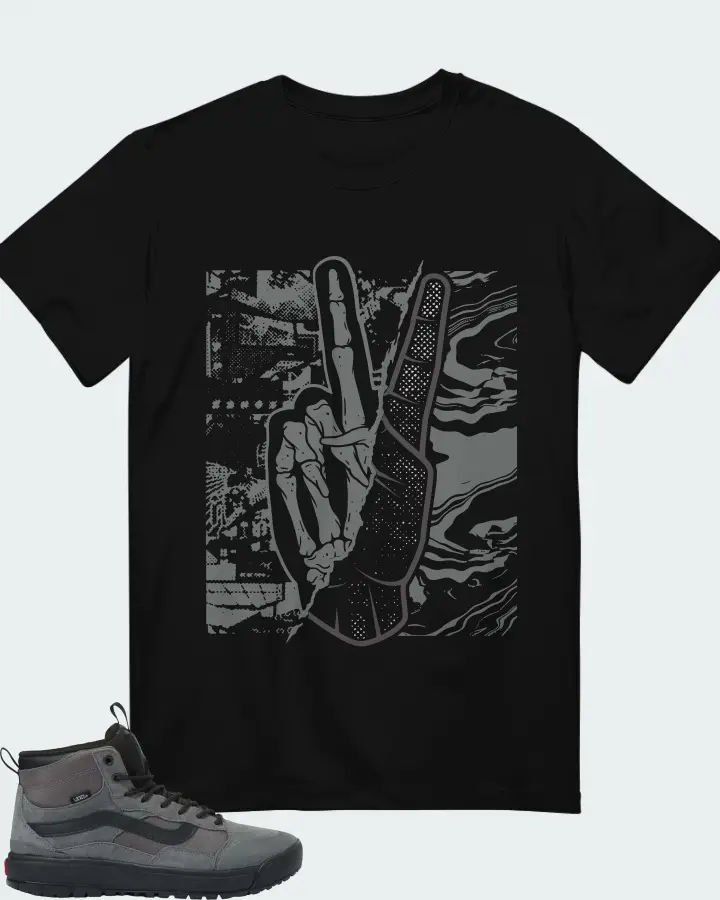 Vans UltraRange Exo Hi MTE-1 Sneaker Matching Black T-Shirt - Peace of mind