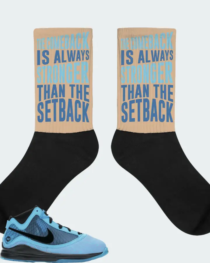 Nike LeBron 7 Sneaker Matching Cream Socks - The Comeback
