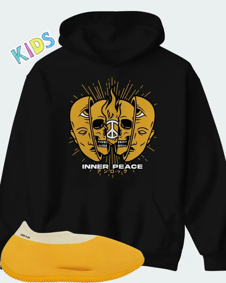 Yeezy Knit Runner Sulfur Matching Kid's Hoodie