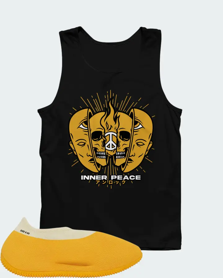 Yeezy Knit Runner Sulfur Matching Tank Top