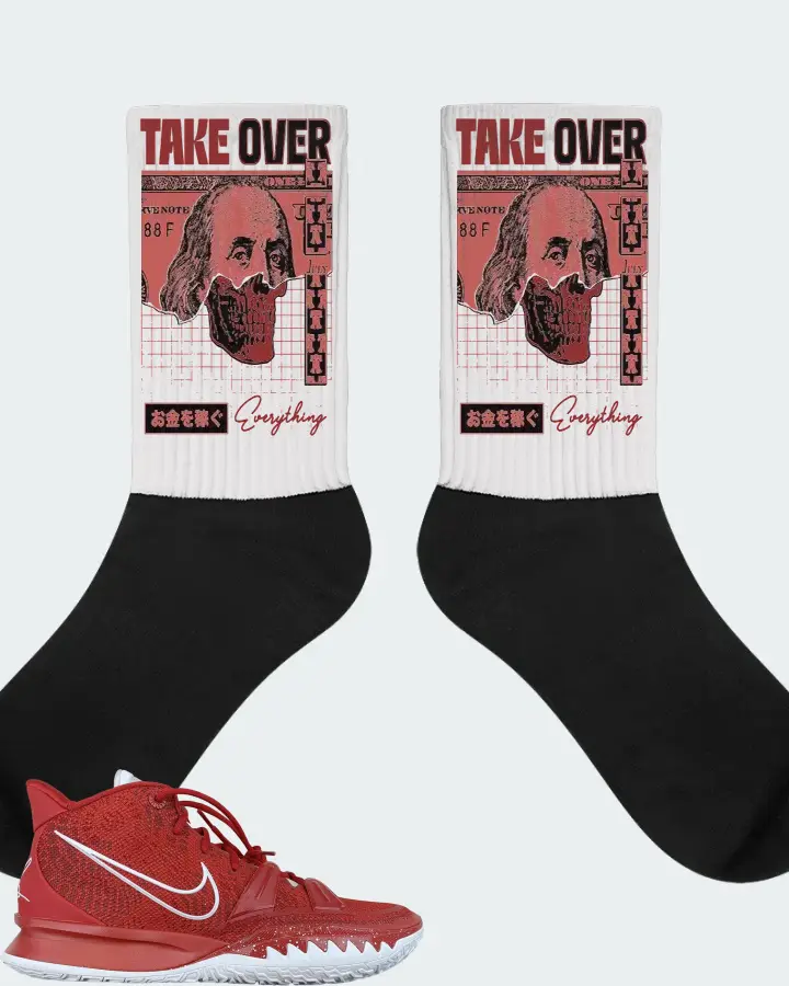 Nike Kyrie 7 TB Sneaker Matching White Socks - Take Over