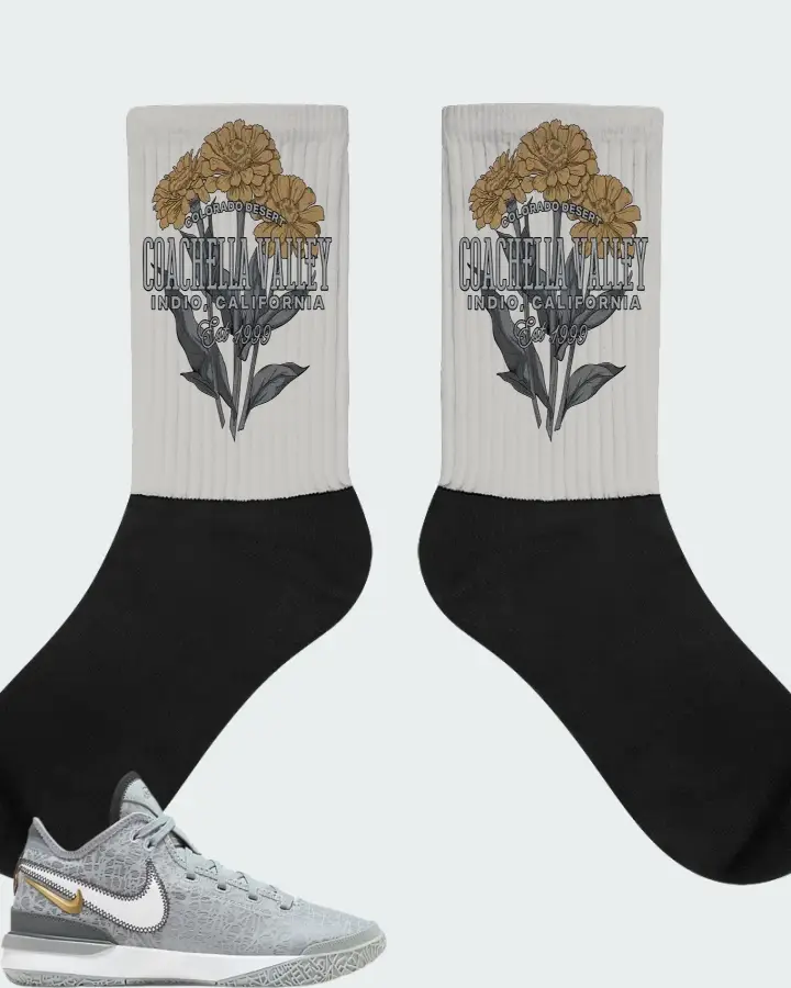Nike Zoom LeBron NXXT Gen Wolf Grey Metallic Gold Matching Socks