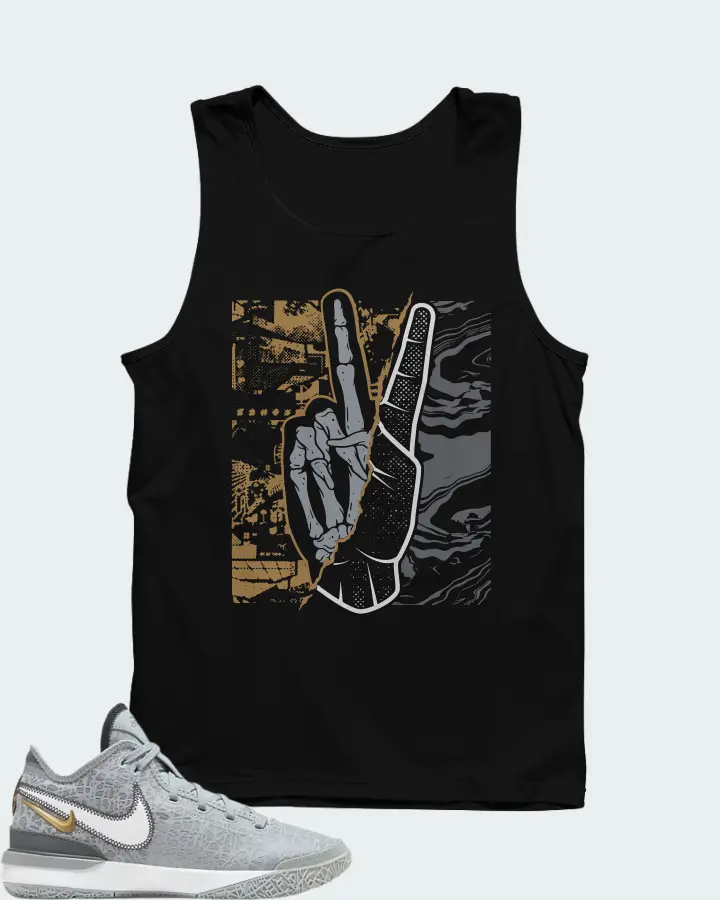 Nike Zoom LeBron NXXT Gen Wolf Grey Metallic Gold Matching Tank Top