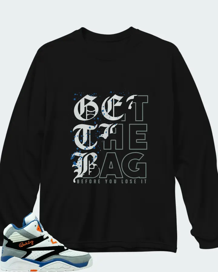 Nike Sport Lite White Grey Royal Orange Matching Long Sleeve T-Shirt