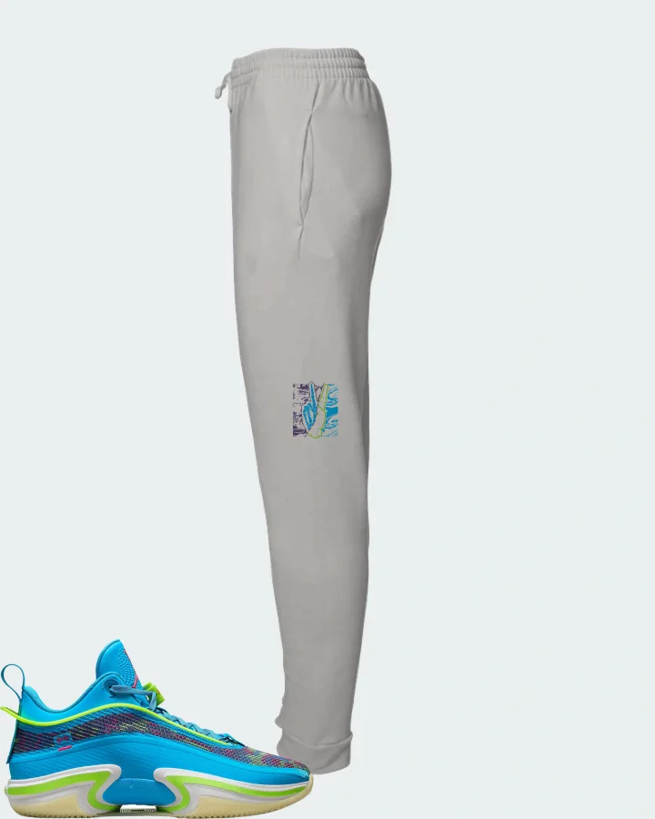 Jordan 36 Low Sneaker Matching Grey Joggers - Peace of mind