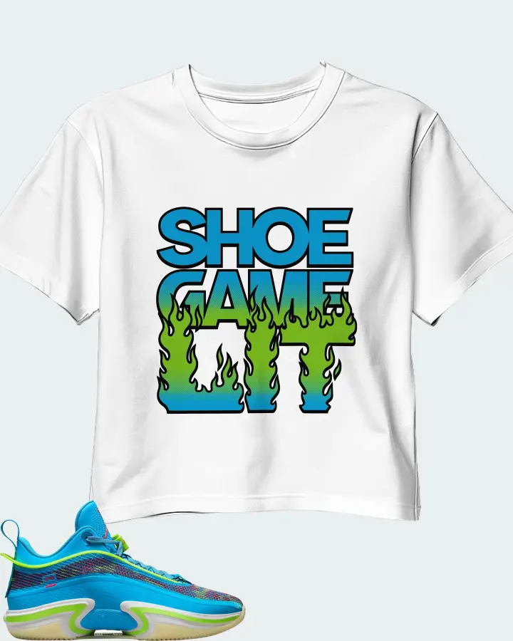 Jordan 36 Low Sneaker Matching White Crop Top - Shoe Game Lit Refreshed