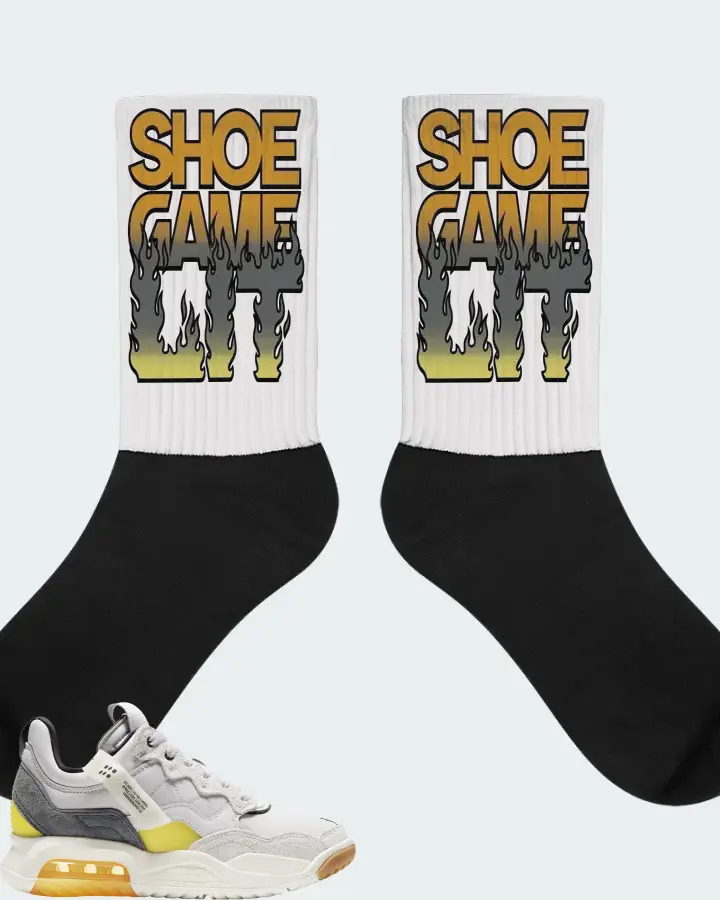 Jordan MA2 Sneaker Matching White Socks - Shoe Game Lit Refreshed