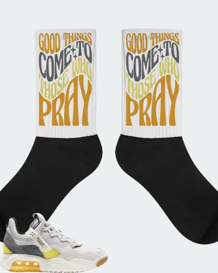 Jordan MA2 Sneaker Matching White Socks - Good Things Come To Those Who Pray