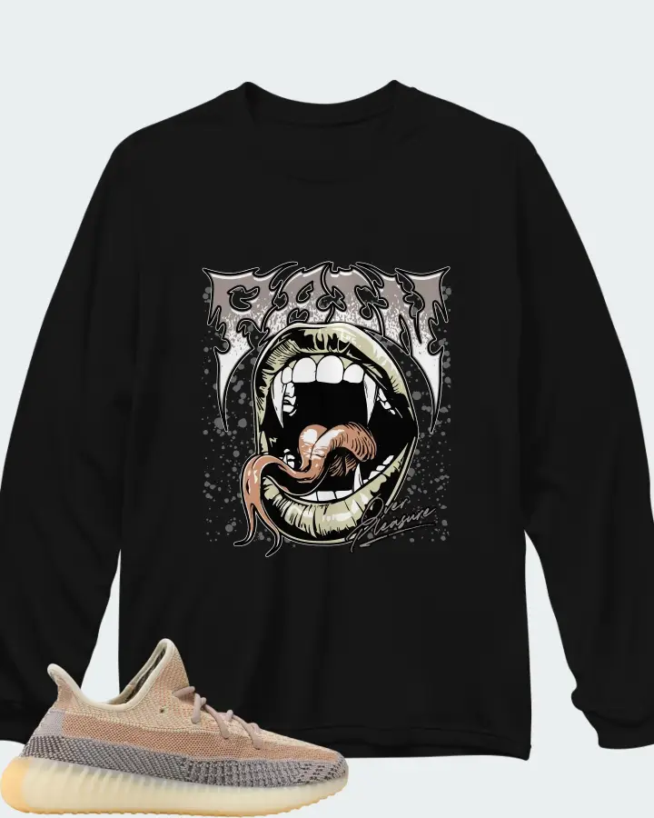 adidas Yeezy Boost 350 V2 Ash Pearl Matching Long Sleeve T-Shirt