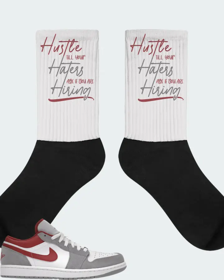 Jordan 1 Low SE Sneaker Matching White Socks - HUSTLE TILL YOUR HATERS ASK
