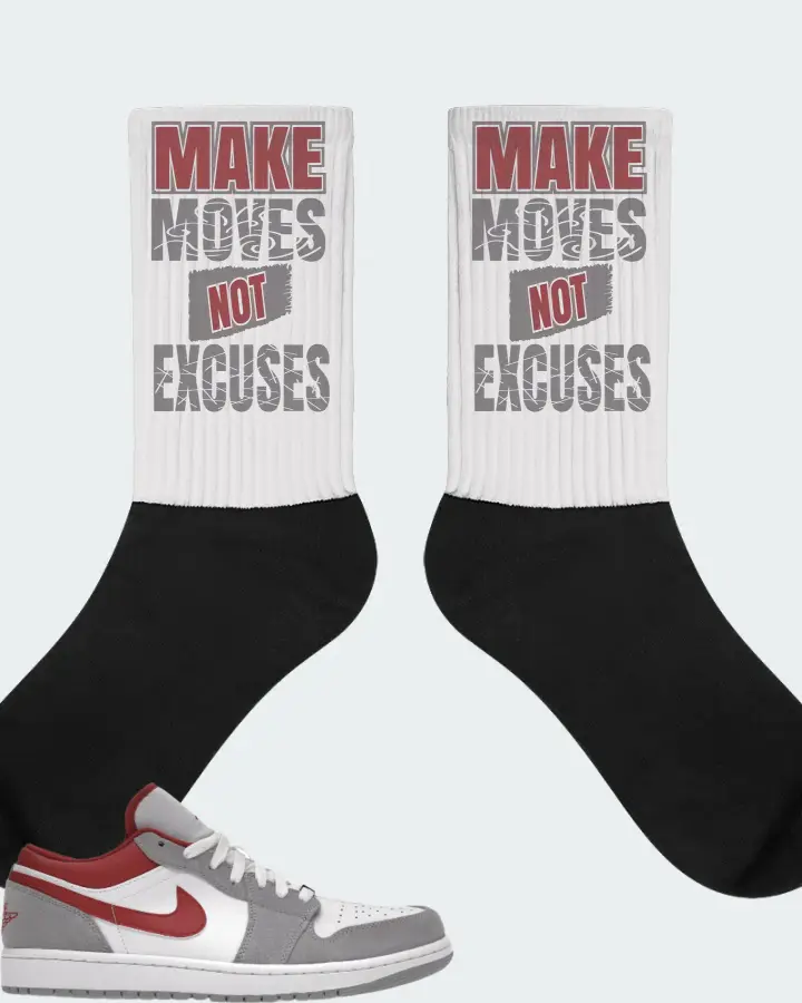 Jordan 1 Low SE Sneaker Matching White Socks - Make Moves Not Excuses