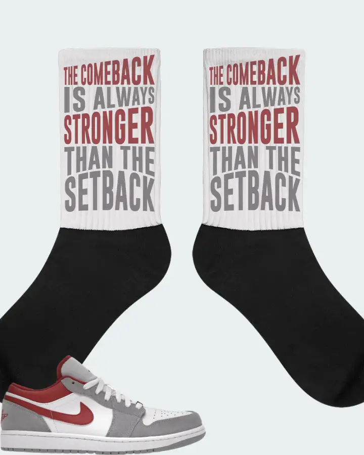 Jordan 1 Low SE Sneaker Matching White Socks - The Comeback