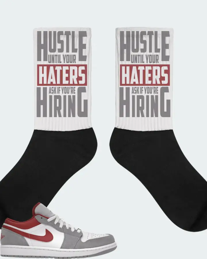 Jordan 1 Low SE Sneaker Matching White Socks - HUSTLE UNTIL YOUR HATERS