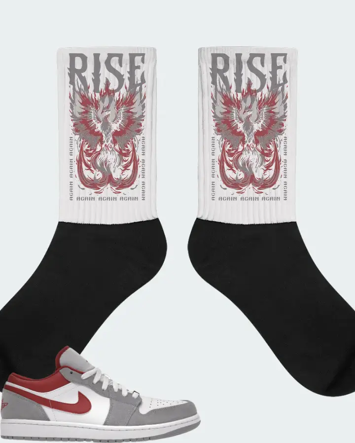 Jordan 1 Low SE Sneaker Matching White Socks - RISE