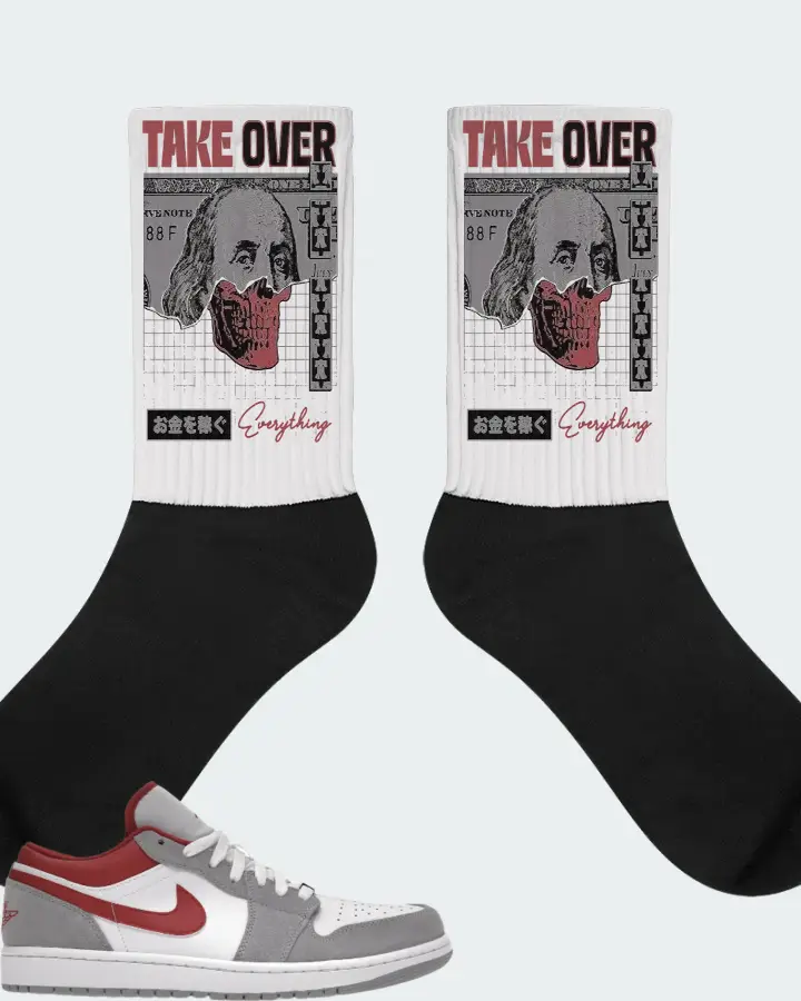 Jordan 1 Low SE Sneaker Matching White Socks - Take Over