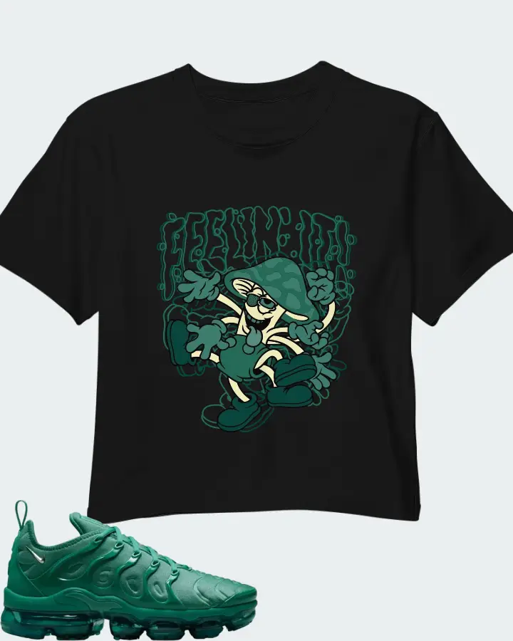 Nike Air VaporMax Plus Emerald Matching Crop Top
