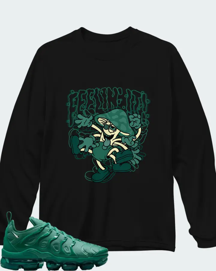 Nike Air VaporMax Plus Emerald Matching Long Sleeve T-Shirt