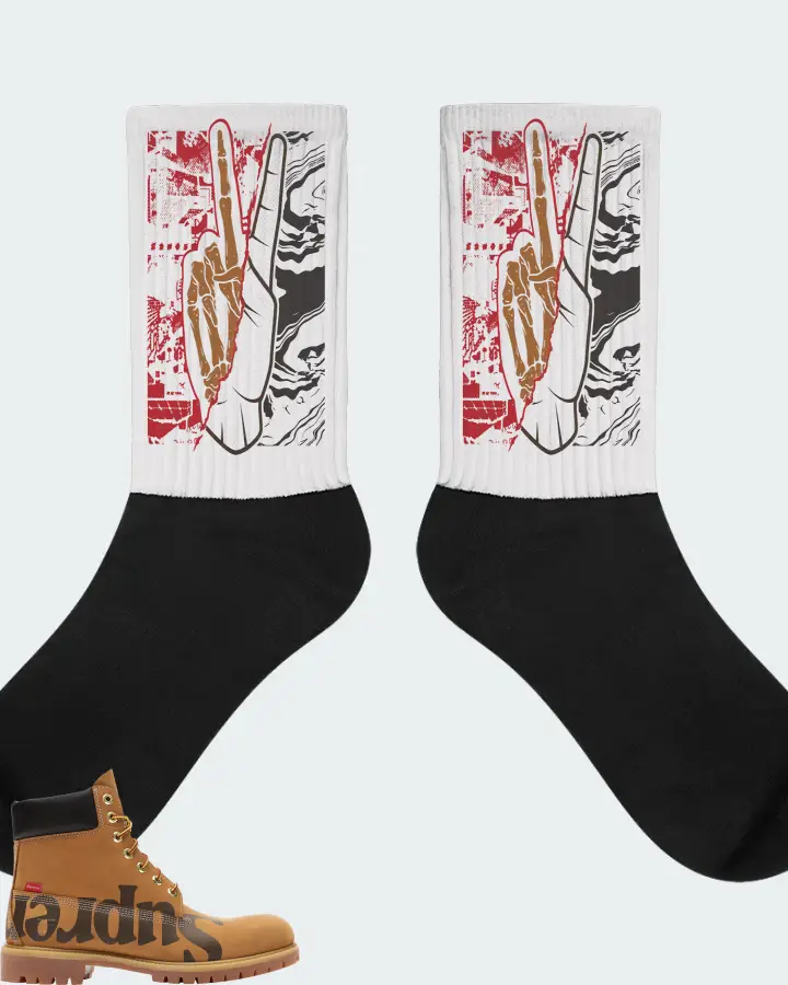Timberland 6" Boot Sneaker Matching White Socks - Peace of mind