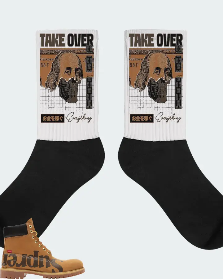 Timberland 6" Boot Sneaker Matching White Socks - Take Over