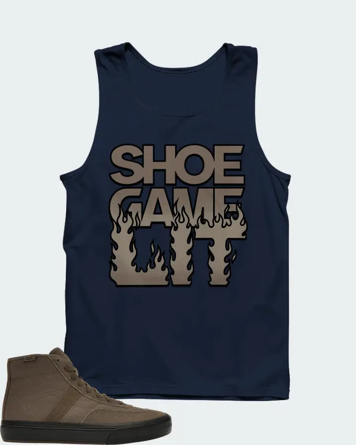 Vans Crockett High Sneaker Matching Navy Tank Top - Shoe Game Lit Refreshed