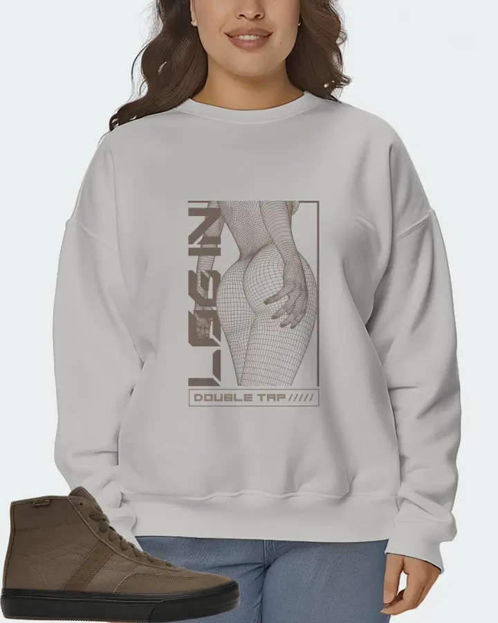 Vans Crockett High Sneaker Matching Grey Sweatshirt (LOGIN) - View 7