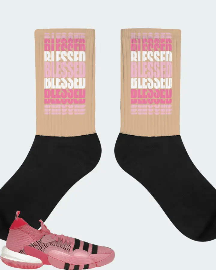 adidas Trae Young 2.0 Sneaker Matching Cream Socks - BLESSED Many Times