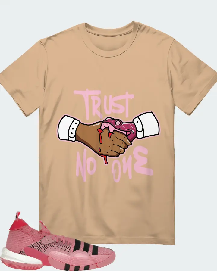 adidas Trae Young 2.0 Sneaker Matching Cream T-Shirt - Trust No One