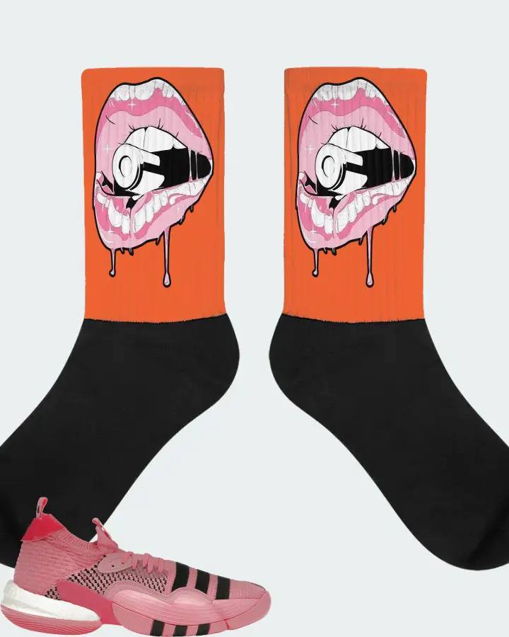 adidas Trae Young 2.0 Sneaker Matching Orange Socks - Kiss of Death