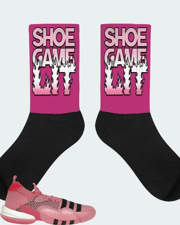 adidas Trae Young 2.0 Sneaker Matching Berry Socks - Shoe Game Lit Refreshed