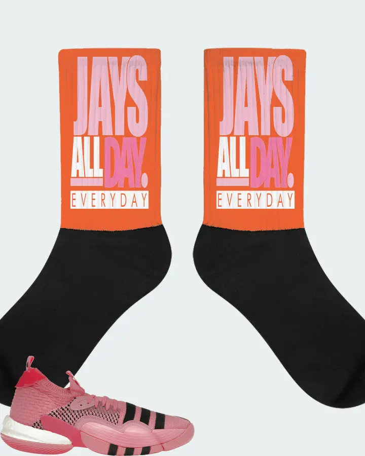 adidas Trae Young 2.0 Sneaker Matching Orange Socks - Jays All Day