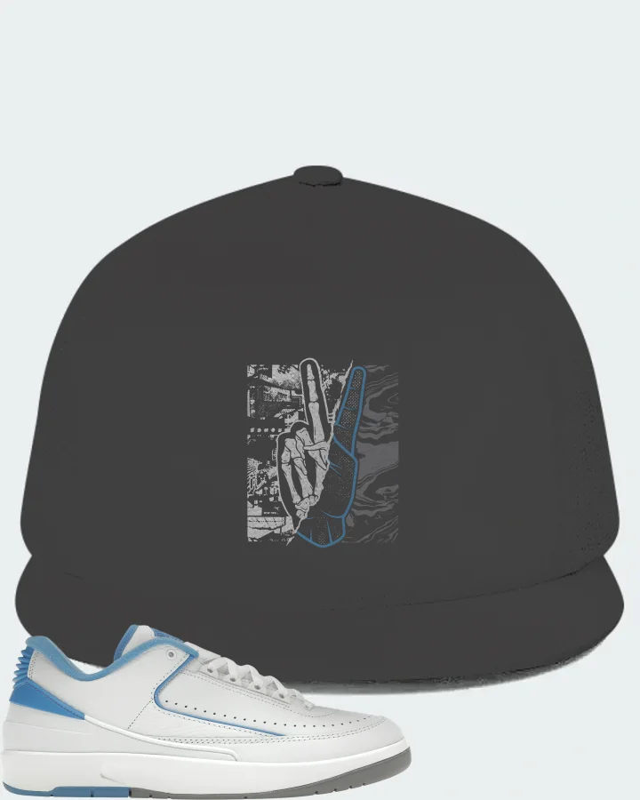 Jordan 2 Retro Low Sneaker Matching Dark Grey Hat - Peace of mind