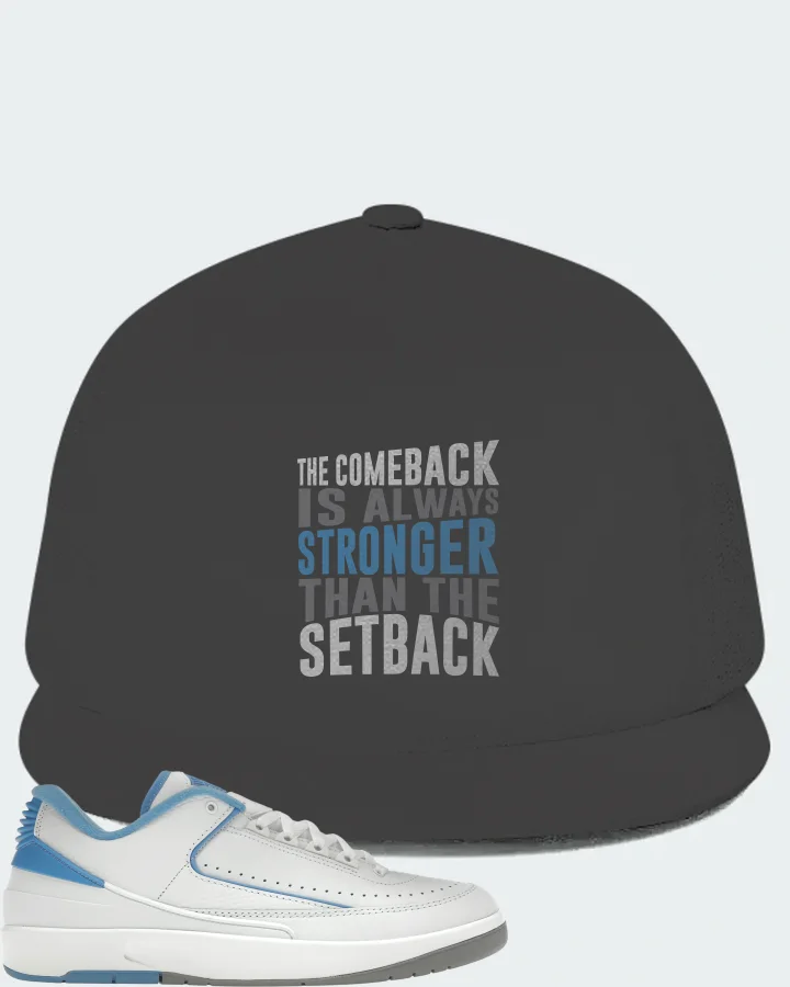 Jordan 2 Retro Low Sneaker Matching Dark Grey Hat - The Comeback