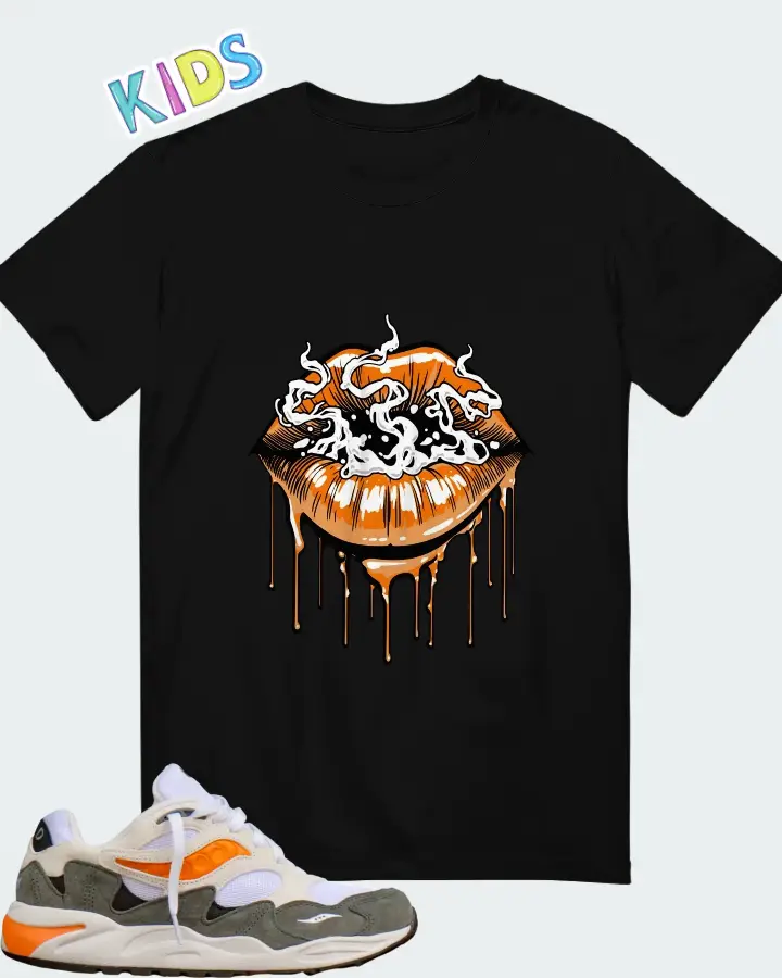 Saucony Grid Shadow 2 Essential White Grey Matching Kid's T-Shirt