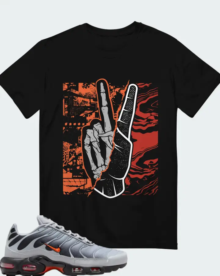 Nike Air Max Plus Wolf Grey Picante Red Matching T-Shirt
