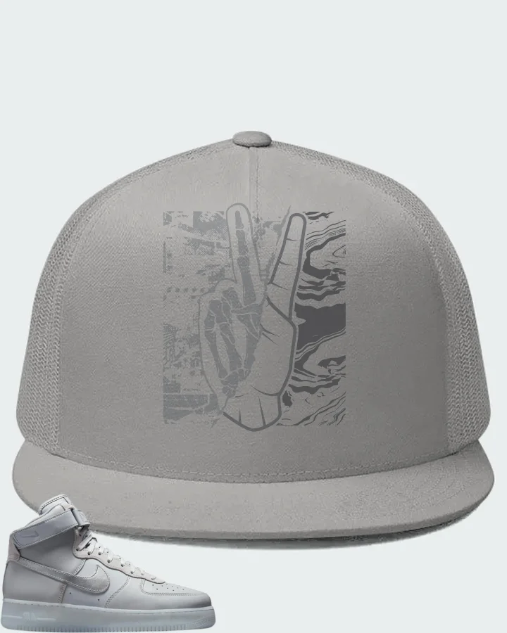 Nike Air Force 1 High Wolf Grey Matching Hat